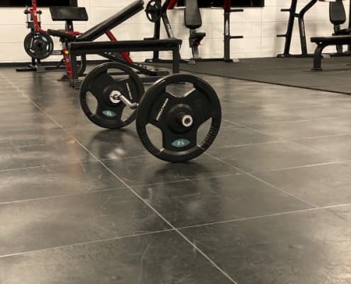 Fitness vloer dumbell