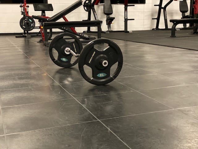 Fitness vloer dumbell