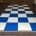 evenementenvloer wit en blauw gekleurd