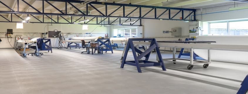 werkplaatsvloer van pvc