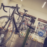 vloer in fietsenwinkel